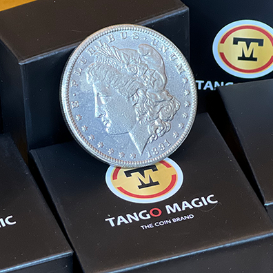 Replica Morgan Magnetic Coin (Gimmicks and Online Instructions) by Tango Magic - Trick